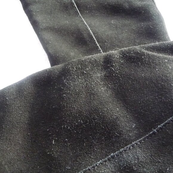 ASOS Keeta Suede Over The Knee Boots Black 7 - Picture 11 of 14